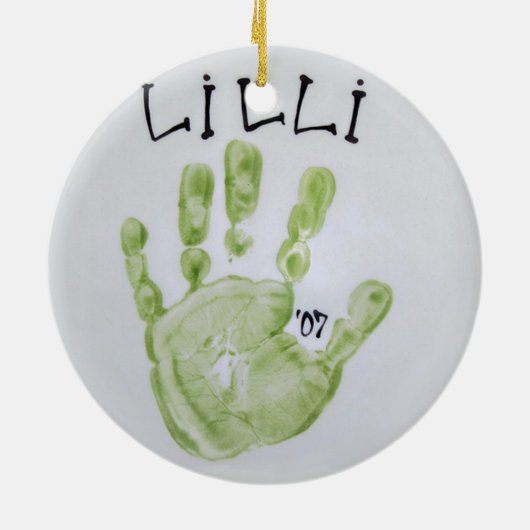 Lilli Hand Keramisch Ornament (Achterkant)