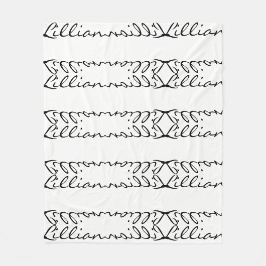 "Lillian" Fleece Blanket (Voorkant)