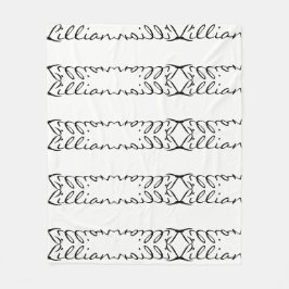 "Lillian" Fleece Blanket Deken