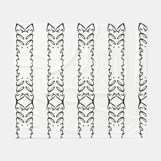 "Lillian" Fleece Blanket Deken (Voorkant (Horizontaal))