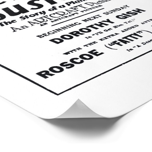 Lillian Gish 1919  film en poster (Hoek)