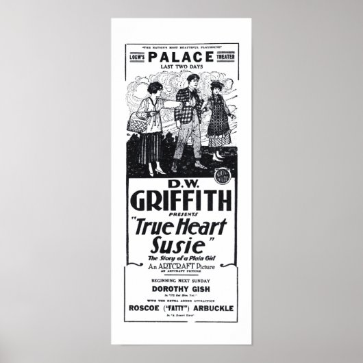 Lillian Gish 1919  film en poster (Voorkant)