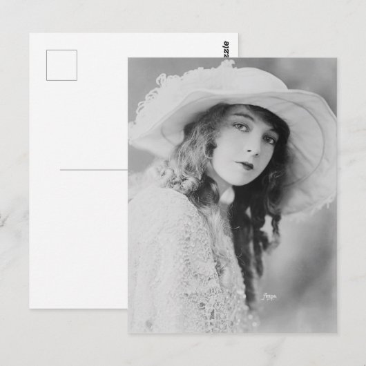 Lillian Gish Briefkaart (Voorkant / Achterkant)