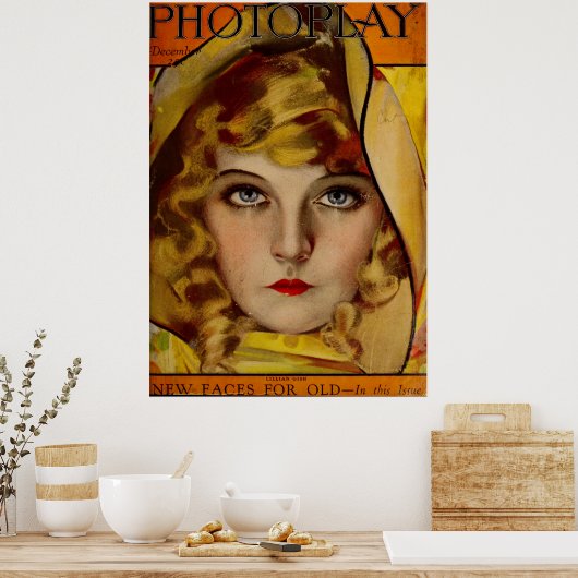 Lillian Gish Decorative Poster (Keuken)