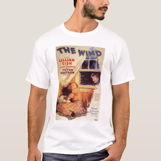 Lillian Gish The Wind film poster T-shirt (Voorkant)