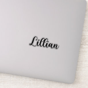 Lillian Naam - Handgeschreven kalligrafie Sticker