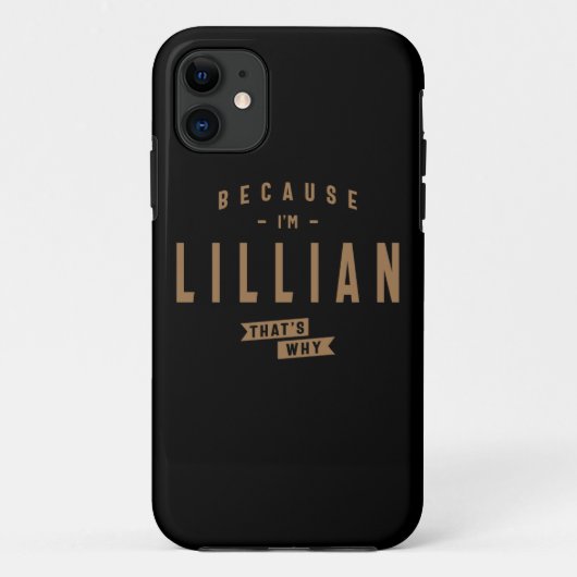 Lillian Name Personalised Birthday Name Lillian Case-Mate iPhone Case (Achterkant)