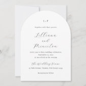 Lilliana Elegant Modern Wedding Kaart (Voorkant)
