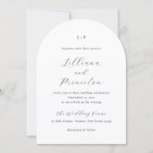 Lilliana Elegant Modern Wedding Kaart (Voorkant)