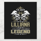 Lilliana Lilliana Dragon Leeftijd Lid Legende Wijn Etiket (Enkel label)
