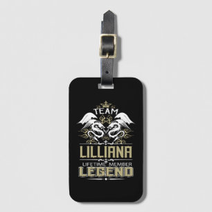 Lilliana Lilliana Dragon Levenslang Lid Legende Bagagelabel