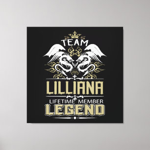 Lilliana Lilliana Dragon Levenslang Lid Legende Canvas Afdruk