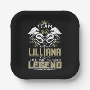 Lilliana Lilliana Dragon Levenslang Lid Legende Papieren Bordje