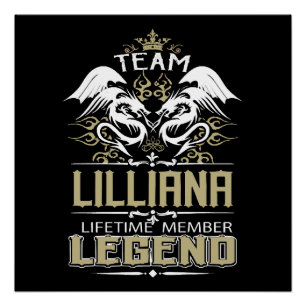 Lilliana Lilliana Dragon Levenslang Lid Legende Perfect Poster
