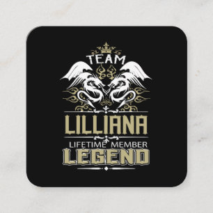 Lilliana Lilliana Dragon Levenslang Lid Legende Vierkante Visitekaartje