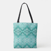 Lillien's Groene Sneeuwvlok Tote Bag (Achterkant)