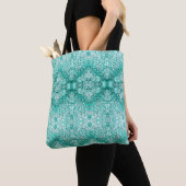 Lillien's Groene Sneeuwvlok Tote Bag (Dichtbij)