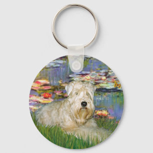 Lillies 2 - Wheaten Terrier 1 Sleutelhanger