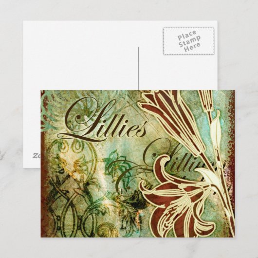 Lillies Briefkaart (Voorkant / Achterkant)