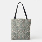 Lillies Dream Art Nouveau half drop Tote Bag (Achterkant)