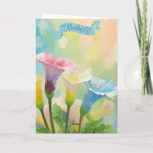 Lillies Flowers, Christelijke Bijbelverzen Moederd Feestdagen Kaart (Achterkant)