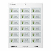 Lillies Nieuw Adres Etiket (Full Sheet)