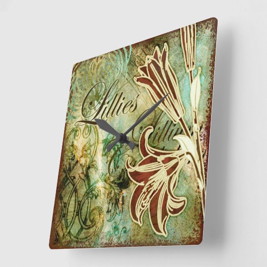 Lillies Vierkante Klok (Hoek)