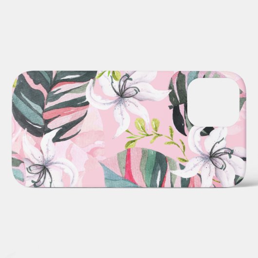 Lillies Waterverf: Pastel Fabric Dreams Case-Mate iPhone Case (Achterkant (horizontaal))