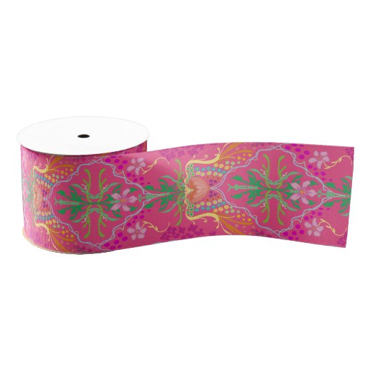 Lillith's Garden- Spring-roze Grosgrain Lint (Spoel)