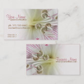 Lillium Flower Macro Visitekaartjes (Voorkant / Achterkant)