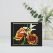 Lilly and rozen briefkaart (Staand voorkant)