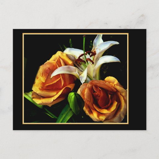 Lilly and rozen briefkaart (Voorkant)
