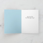 Lilly Blue Thank You – Modern Floral Appreciation  Kaart (Binnen)