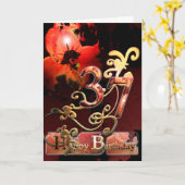 Lilly Dream flower Happy 37 Birthday  Kaart (Gele Bloem)