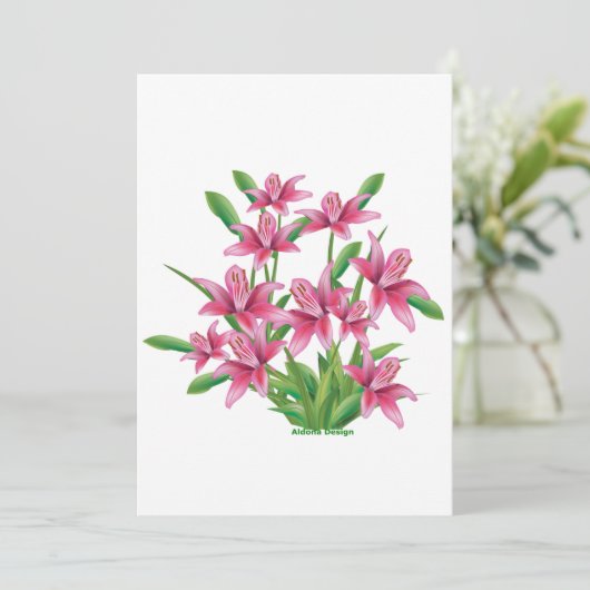 Lilly Feestdagenkaart (Staand voorkant)