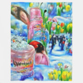 Lilly Fleece Deken (Voorkant)