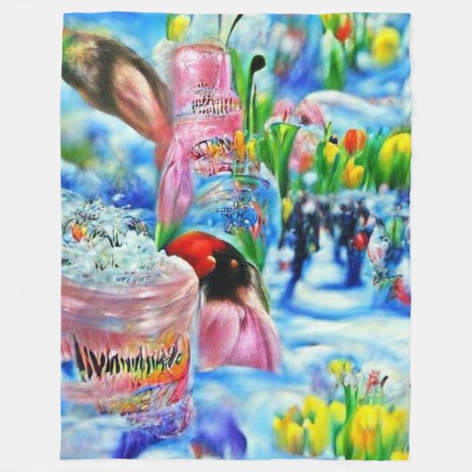 Lilly Fleece Deken (Voorkant)