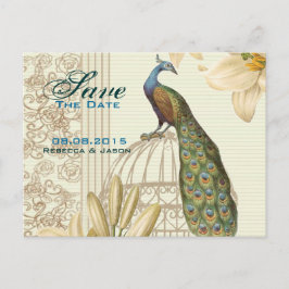 lilly floral peace bruiloft , behalve de datum aankondigingskaart