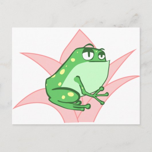 Lilly Frog Briefkaart (Voorkant)