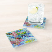 Lilly Glazen Onderzetter (Schuin)