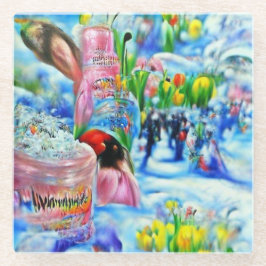 Lilly Glazen Onderzetter