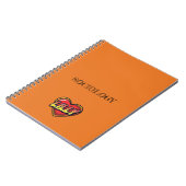 Lilly Hart Oranje Notitieboek (Linkerzijde)