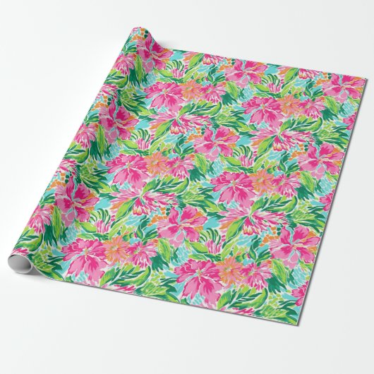 Lilly Hostess Wrapping Paper Cadeaupapier (Uitgerold)