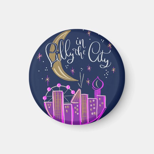 Lilly in de City Logo Magnet (Voorkant)