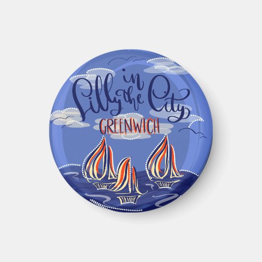 Lilly in de City Logo Magnet (Voorkant)