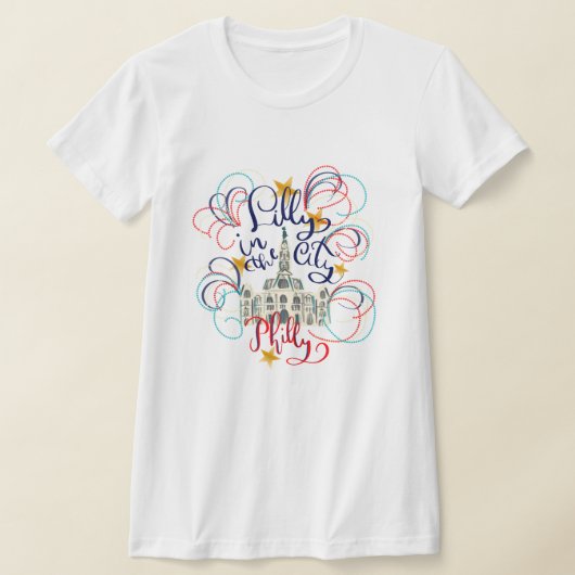 Lilly in de stad - Bella & Canvas Slim T-shirt (Laagn)