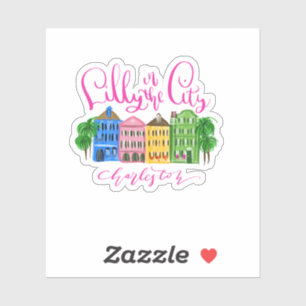 Lilly in de stad - Charleston Sticker