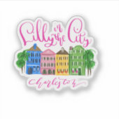 Lilly in de stad - Charleston Sticker (Voorkant)