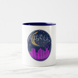 Lilly in de stad Keramische Logo Mok