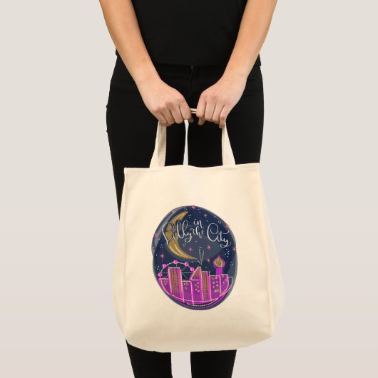 Lilly in de stad Logo Canvas tas (Voorkant (product))